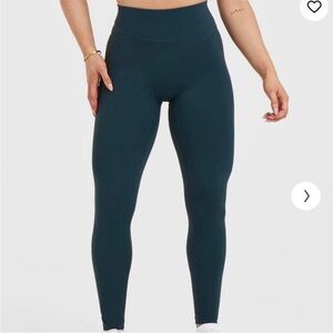 Blue High-Waisted Leggings